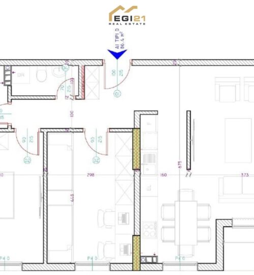 Banesë 86.4m² për SHITJE, Prishtina e Re