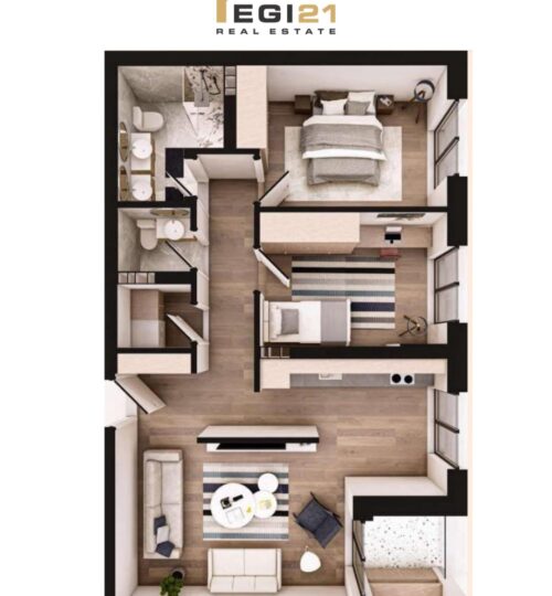 Banesë 81.9m² për SHITJE, Aktash