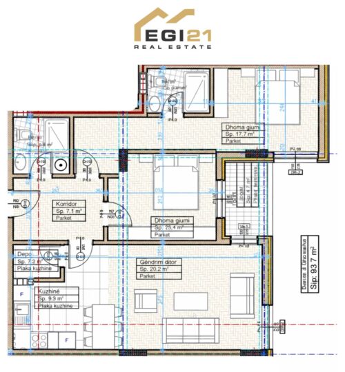 Banesë 93.7m² për #SHITJE  – Rruga Muharrem Fejza, Prishtinë