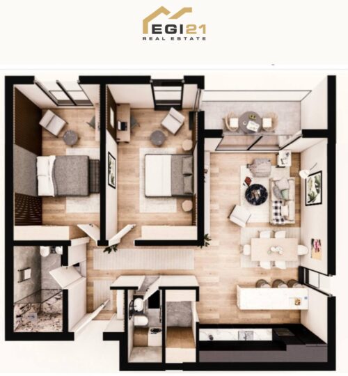 Banesa 60.5m² për SHITJE, Prishtina e Re