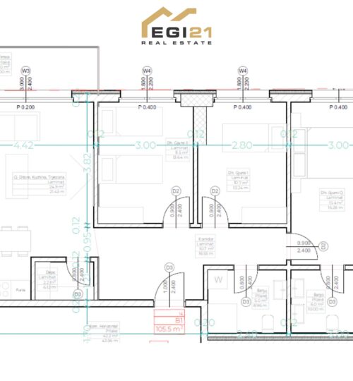 Banesë 105.5m² për #SHITJE  – Emshir, Prishtinë