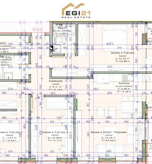 Banesë 126m² për SHITJE, Mati 1