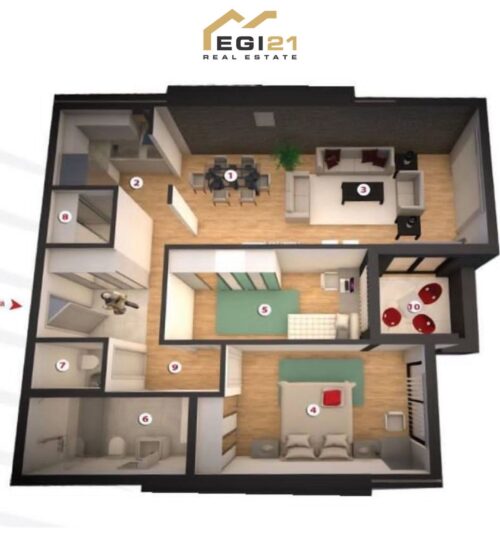 Banesë për #SHITJE 96m² – Dukagjini Residence, Prishtinë