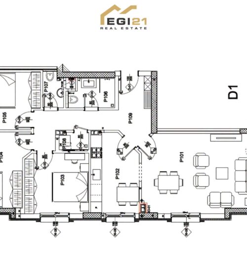 Banesë për #SHITJE 114.69m² – Kompleksi Prishtina Stars, Emshir