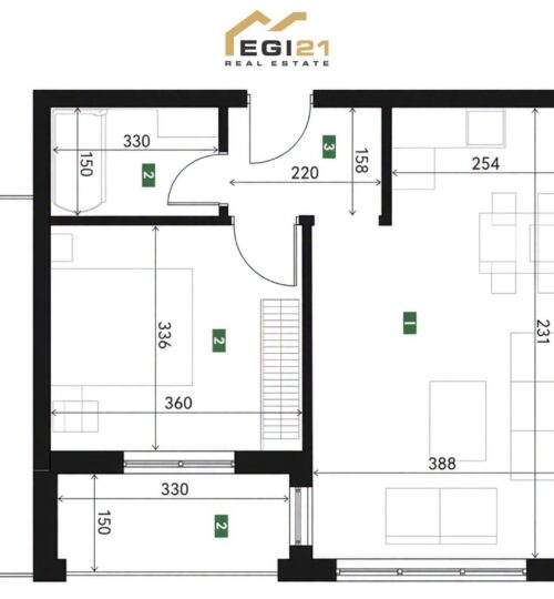 Banesë për #SHITJE 56.5m² – Prishtina e Re!